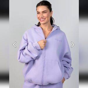 Comft 2X Lavender Zip-Up Hoodie